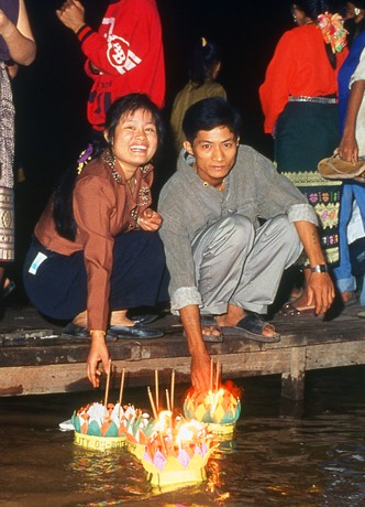 Loy Krathong In Laos