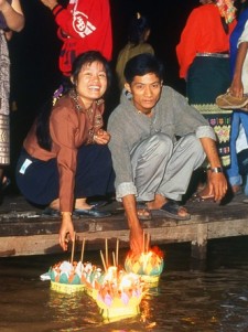 Loy Krathong In Laos